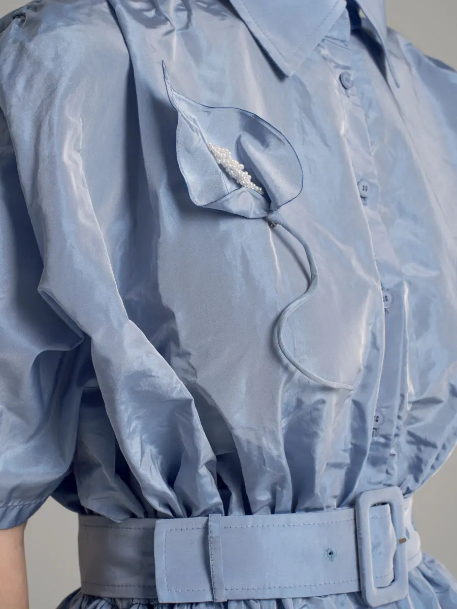 Платье однотонное