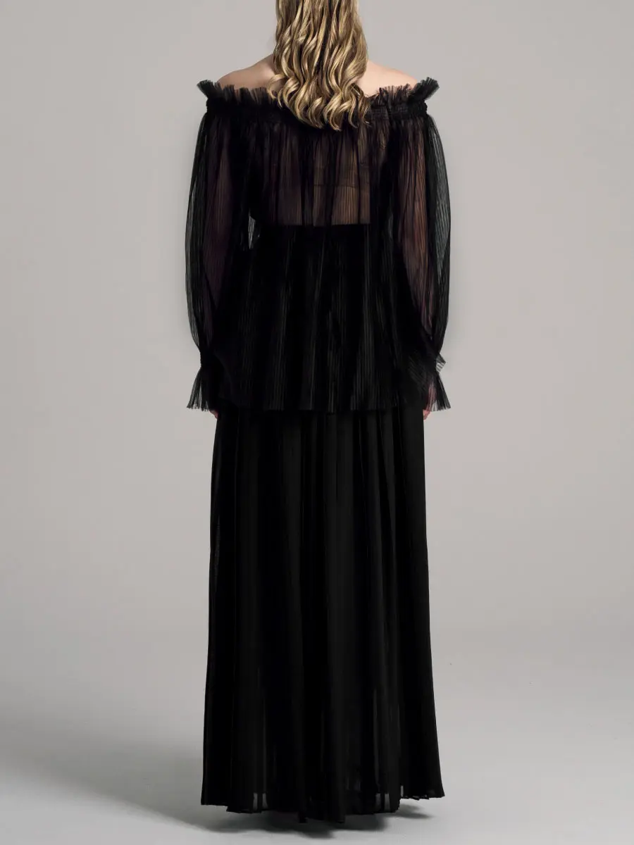 Блуза однотонная