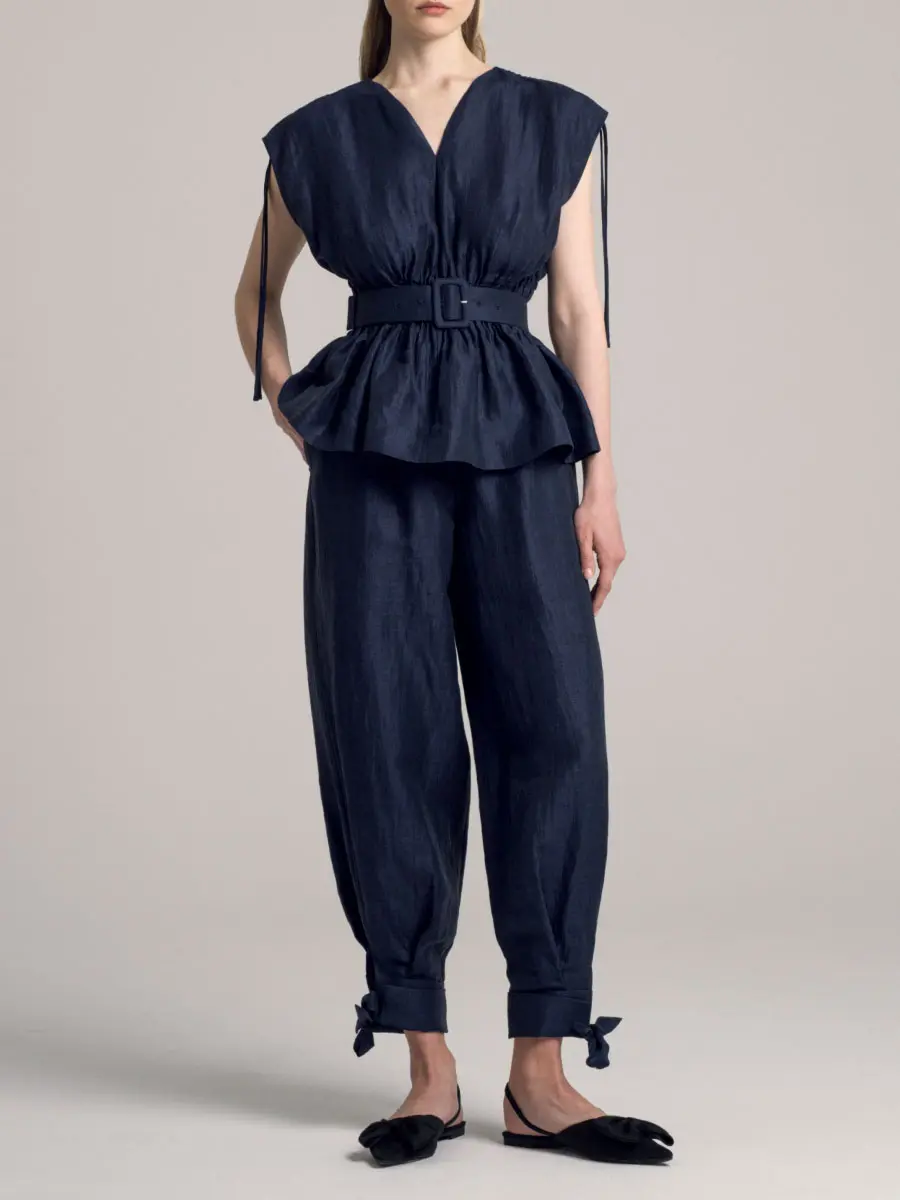 Блуза льняная