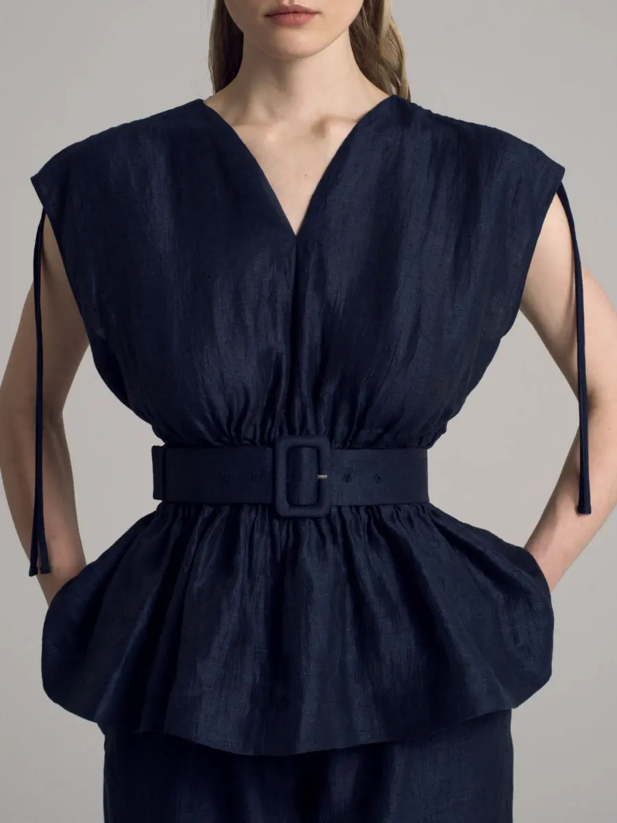 Блуза льняная