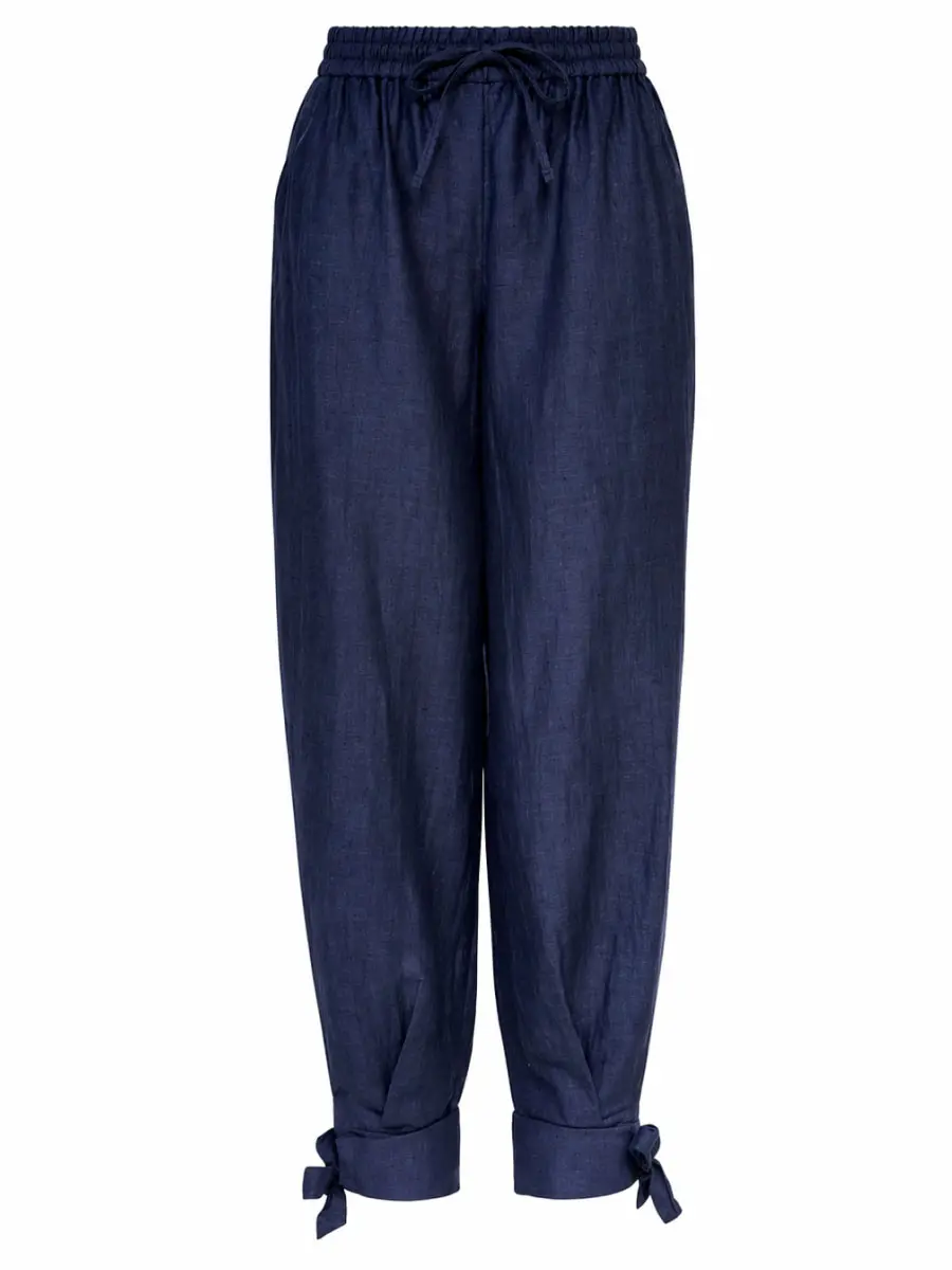 Брюки льняные