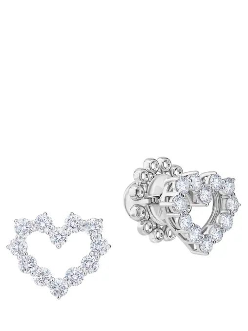 Пусеты из белого золота с бриллиантами CHAMOVSKIKH JEWELLERY HOUSE