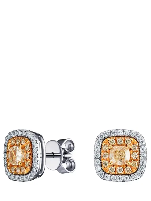 Серьги с желтыми бриллиантами LANORDICA