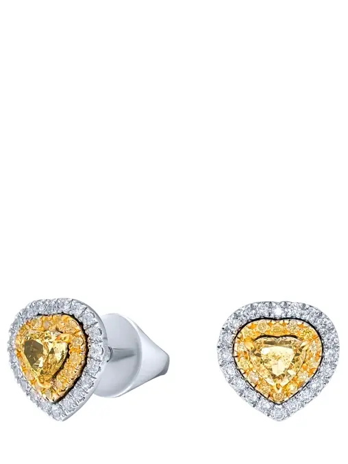Серьги с желтыми бриллиантами LANORDICA