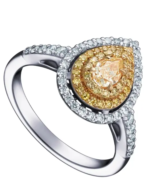 Кольцо с желтым бриллиантом LANORDICA