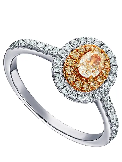 Кольцо с желтым бриллиантом LANORDICA