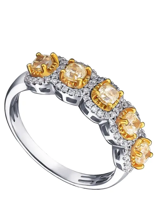 Кольцо с желтым бриллиантом LANORDICA