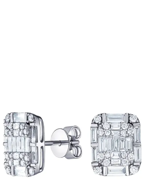 Серьги из белого золота с бриллиантами LANORDICA