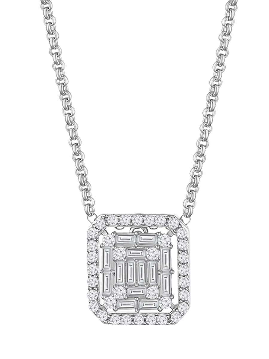 Колье из белого золота с бриллиантами