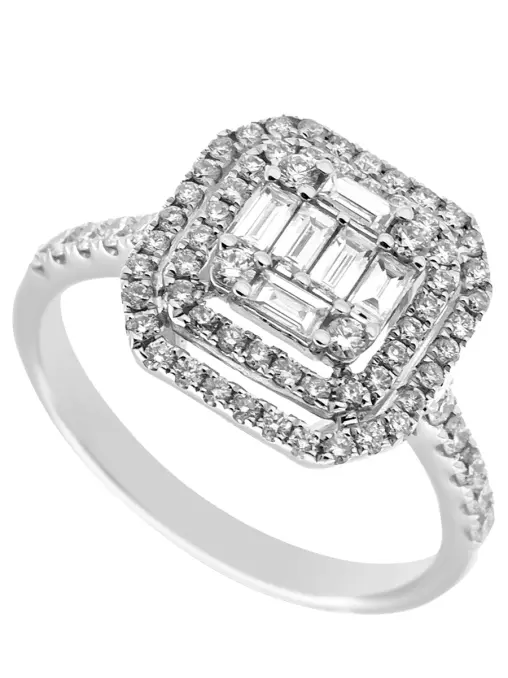 Кольцо из белого золота с бриллиантами LANORDICA