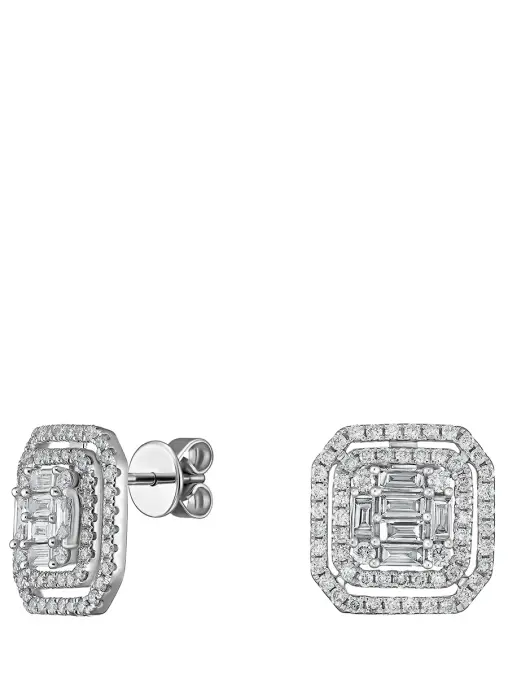 Серьги из белого золота с бриллиантами LANORDICA