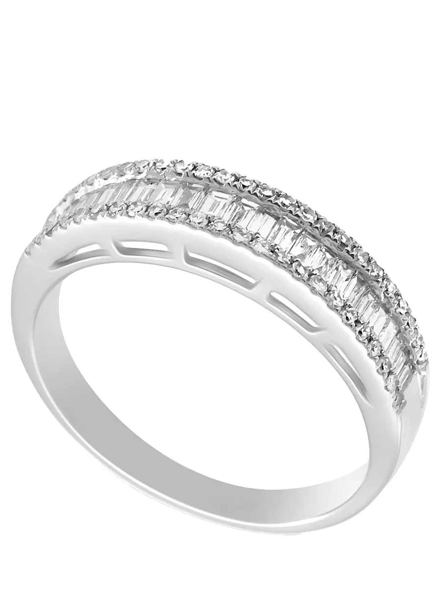 Кольцо из белого золота с бриллиантами