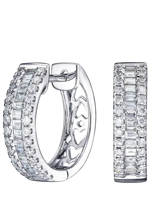 Серьги из белого золота с бриллиантами LANORDICA