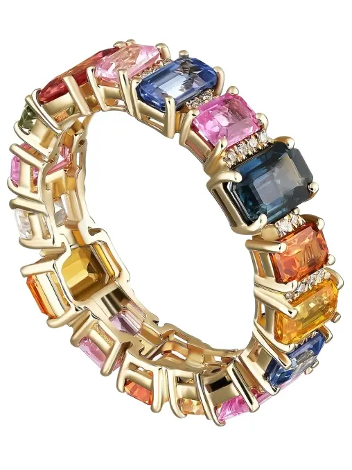 Кольцо с цветными сапфирами LANORDICA