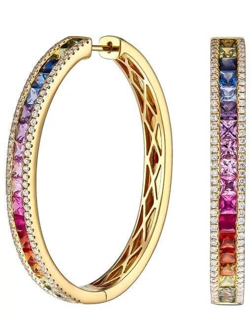 Серьги-конго с сапфирами LANORDICA