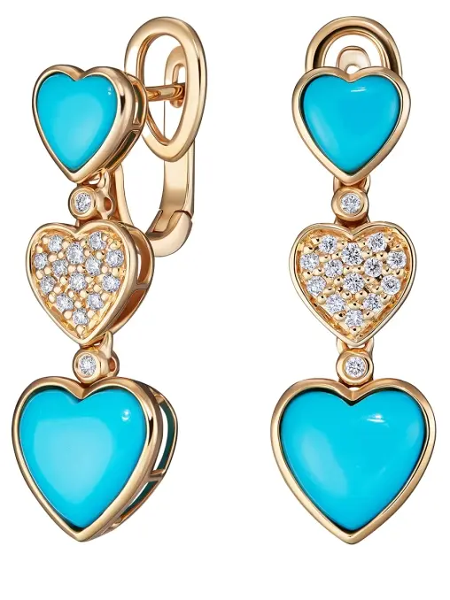 Серьги с бирюзой LANORDICA