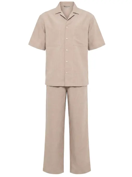 Костюм из вискозы и льна SUIT FACTORY