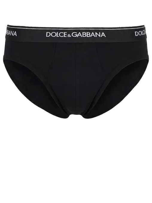 Набор из двух хлопковых трусов-бриф DOLCE & GABBANA