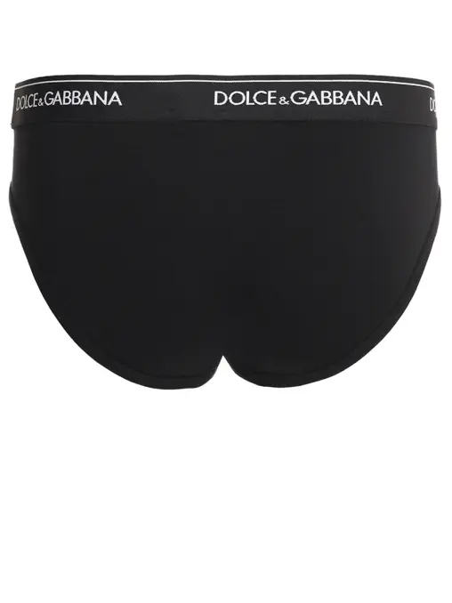 Набор из двух хлопковых трусов-бриф DOLCE & GABBANA