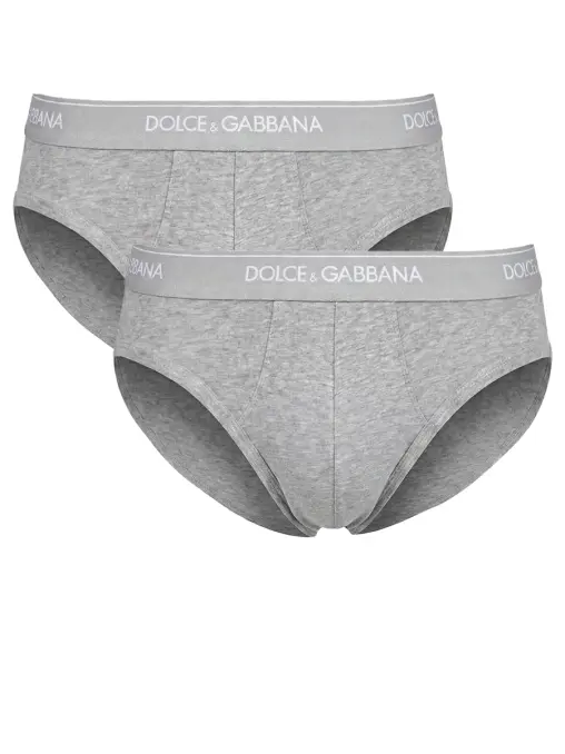 Набор из двух хлопковых трусов-бриф DOLCE & GABBANA