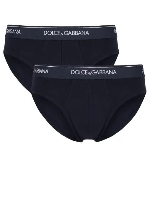Набор из двух хлопковых трусов-бриф DOLCE & GABBANA
