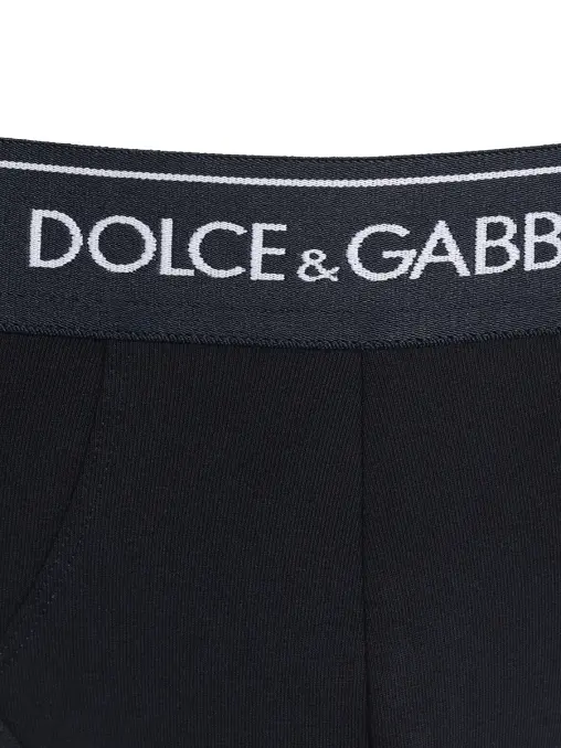 Набор из двух хлопковых трусов-бриф DOLCE & GABBANA