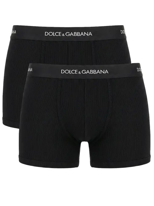 Набор из двух хлопковых трусов-боксеров DOLCE & GABBANA