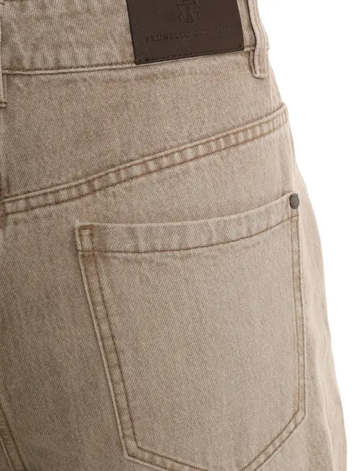 Джинсы хлопковые BRUNELLO CUCINELLI