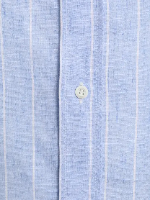 Рубашка Regular Fit льняная BRUNELLO CUCINELLI