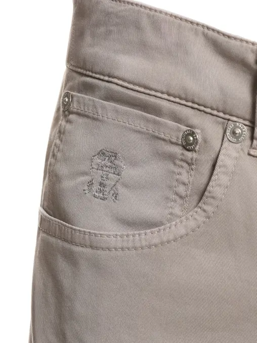 Джинсы хлопковые BRUNELLO CUCINELLI