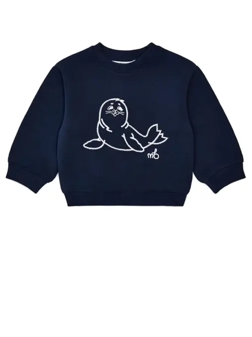 Джемпер хлопковый с вышивкой MOTHERBEAR