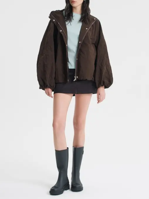 Куртка из жатой плащёвки FASHION REBELS