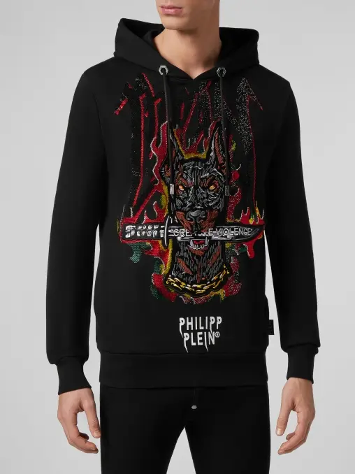 Худи хлопковое PHILIPP PLEIN
