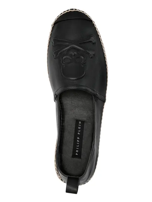 Эспадрильи кожаные PHILIPP PLEIN