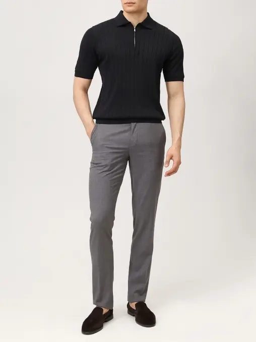 Брюки Regular Fit шерстяные CANALI