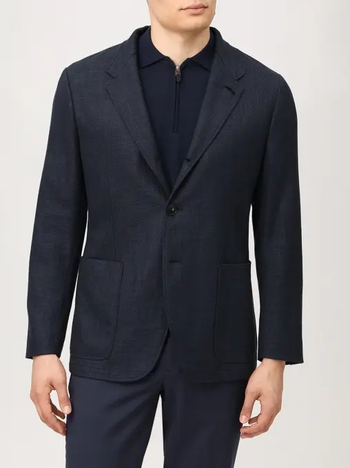 Пиджак из хлопка и шерсти CANALI