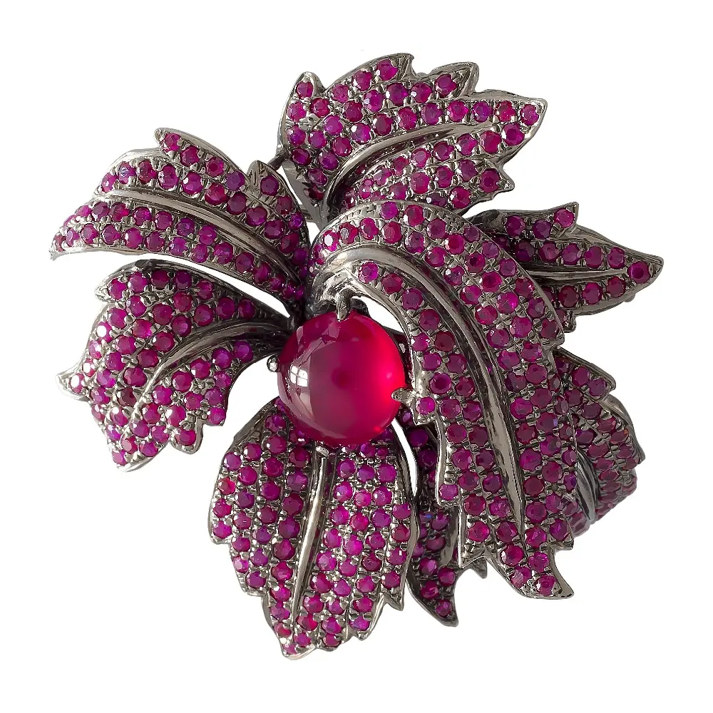 Брошь Rubies&Sapphires