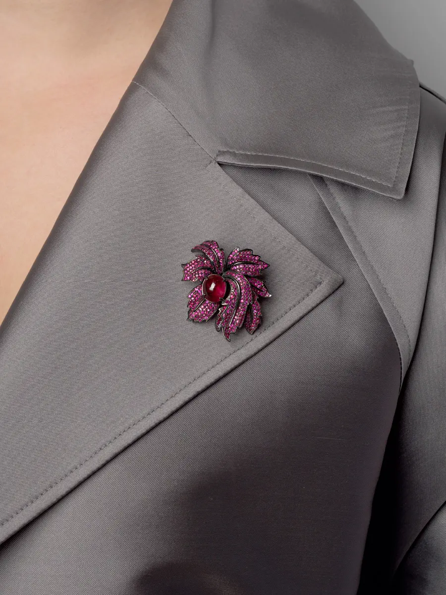 Брошь Rubies&Sapphires