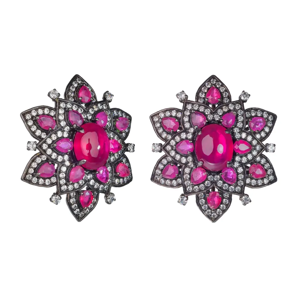 Серьги Rubies&Sapphires