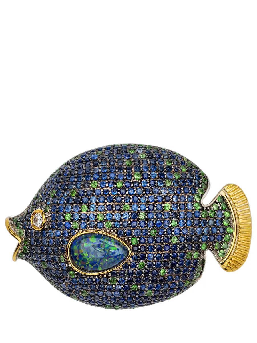 Брошь Rubies&Sapphires
