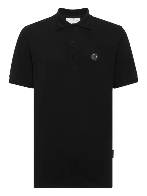 Поло хлопковое со стразами PHILIPP PLEIN