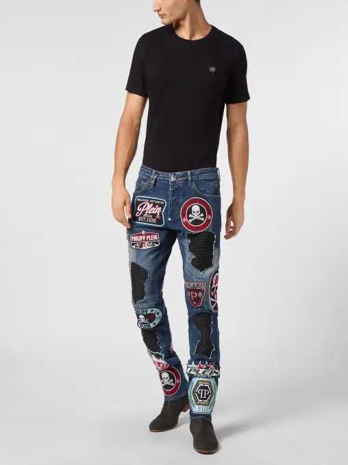 Джинсы хлопковые PHILIPP PLEIN