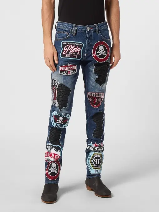 Джинсы хлопковые PHILIPP PLEIN