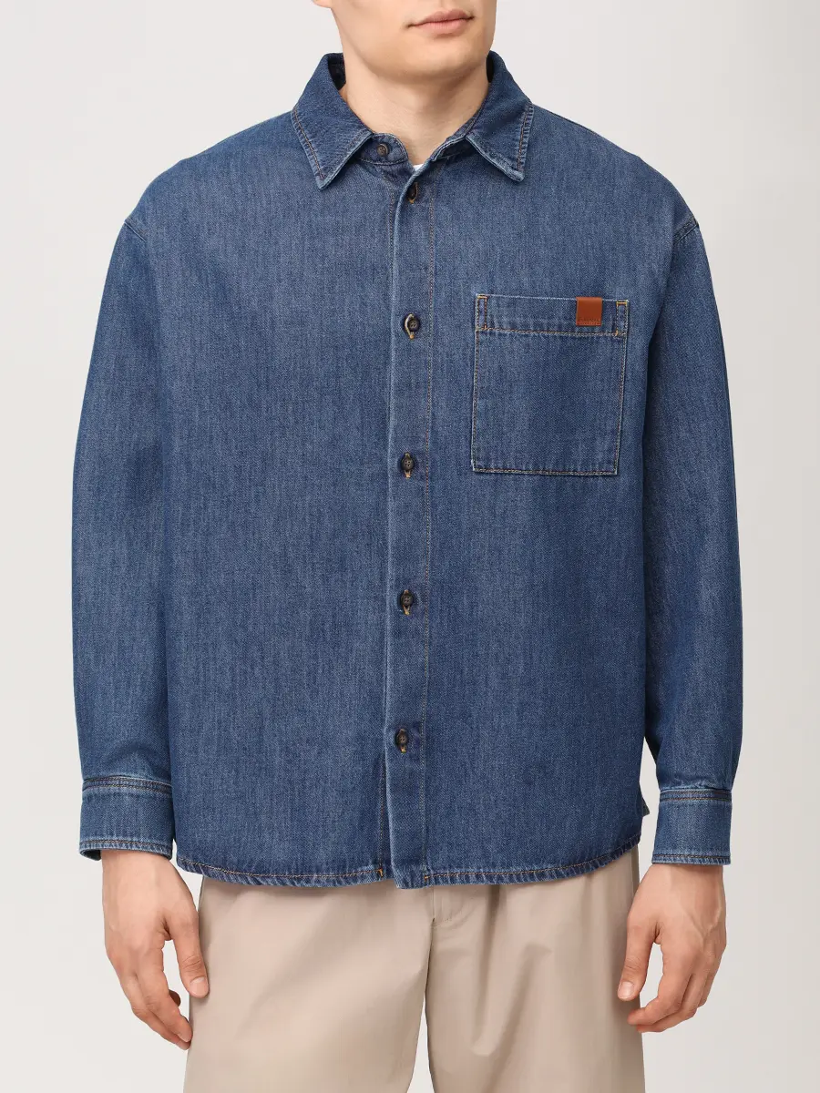 Рубашка Regular Fit джинсовая