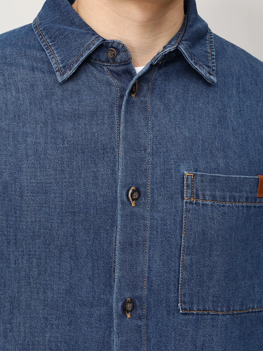 Рубашка Regular Fit джинсовая