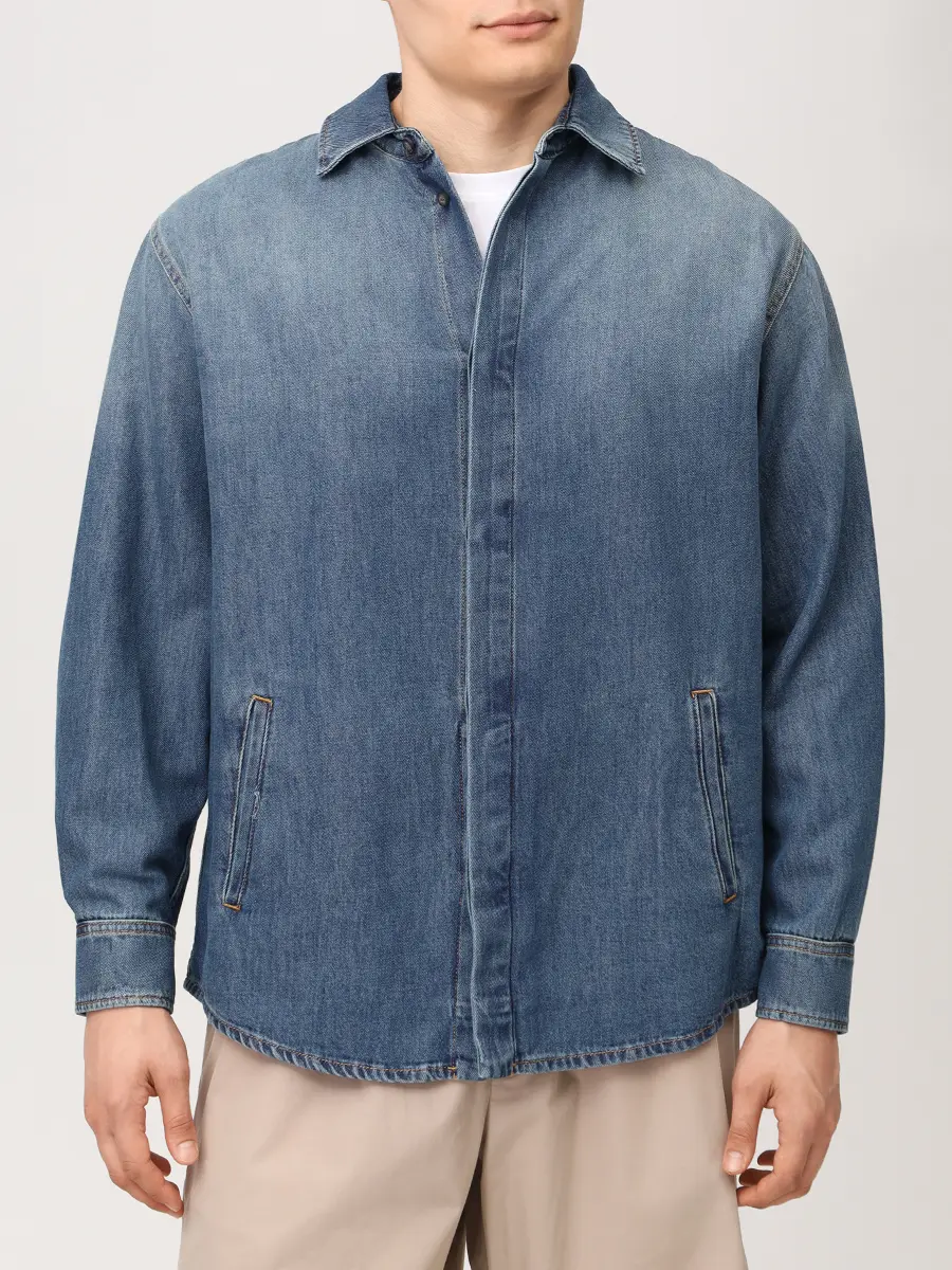 Рубашка Regular Fit джинсовая