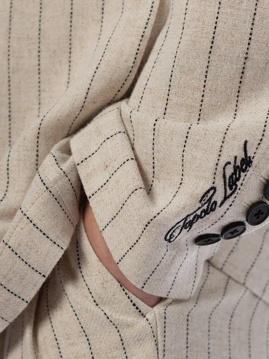 Пиждак из вискозы и льна