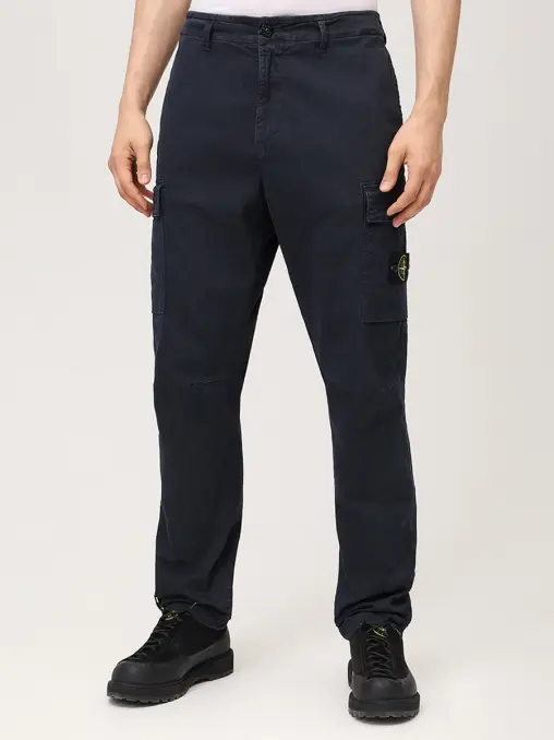Брюки-карго хлопковые STONE ISLAND