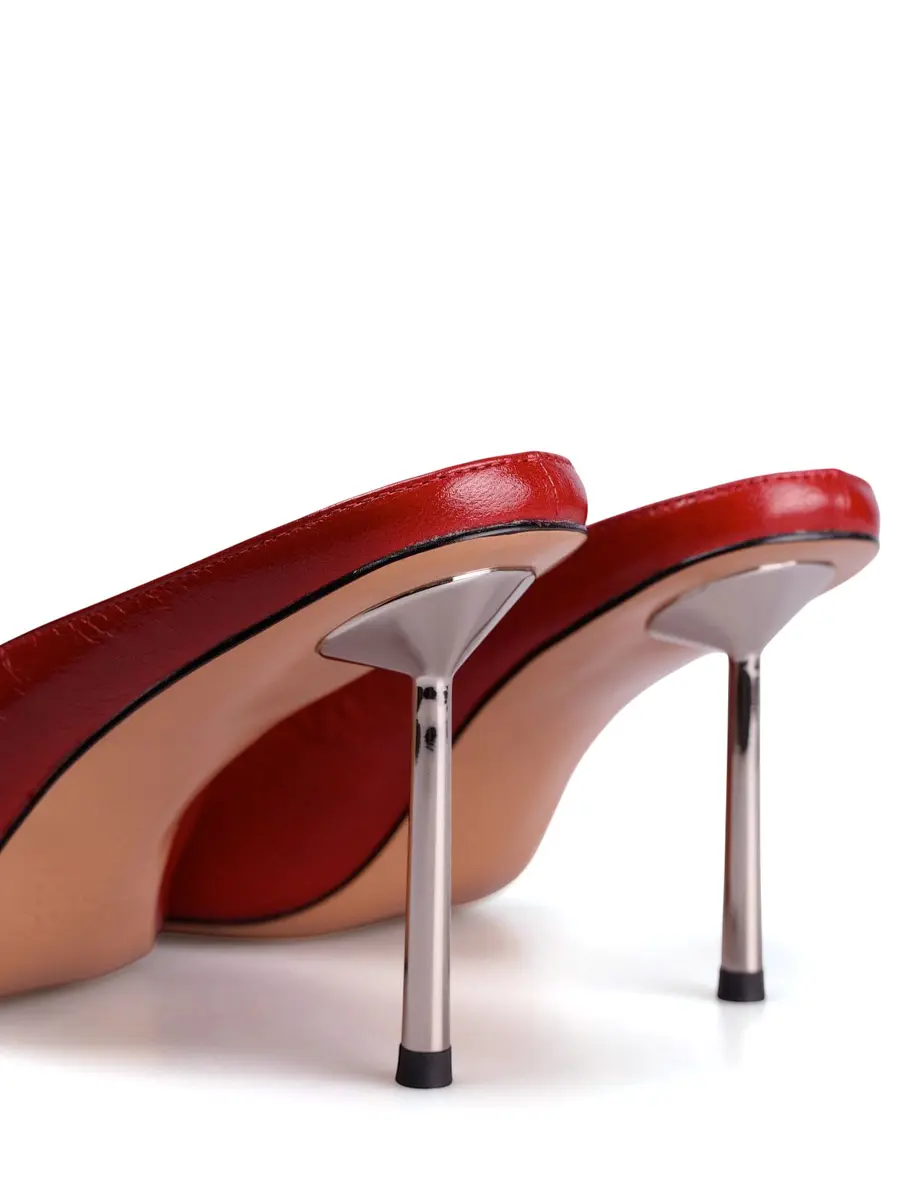 Мюли кожаные