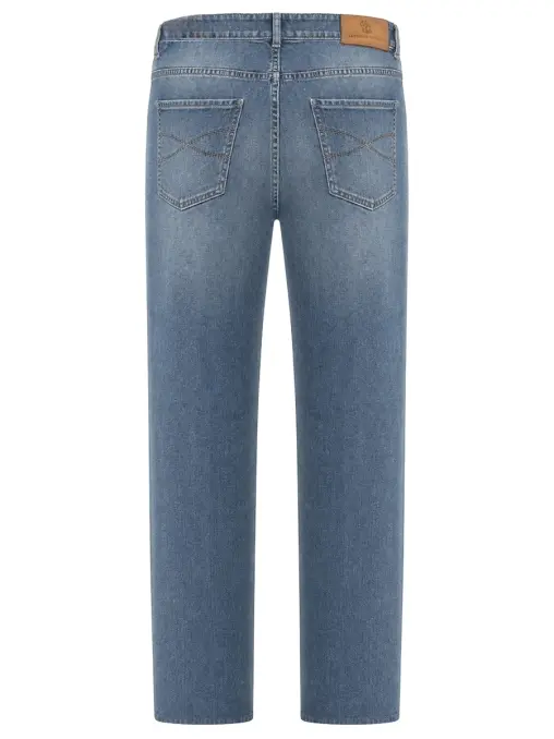 Джинсы Slim Fit хлопковые BRUNELLO CUCINELLI